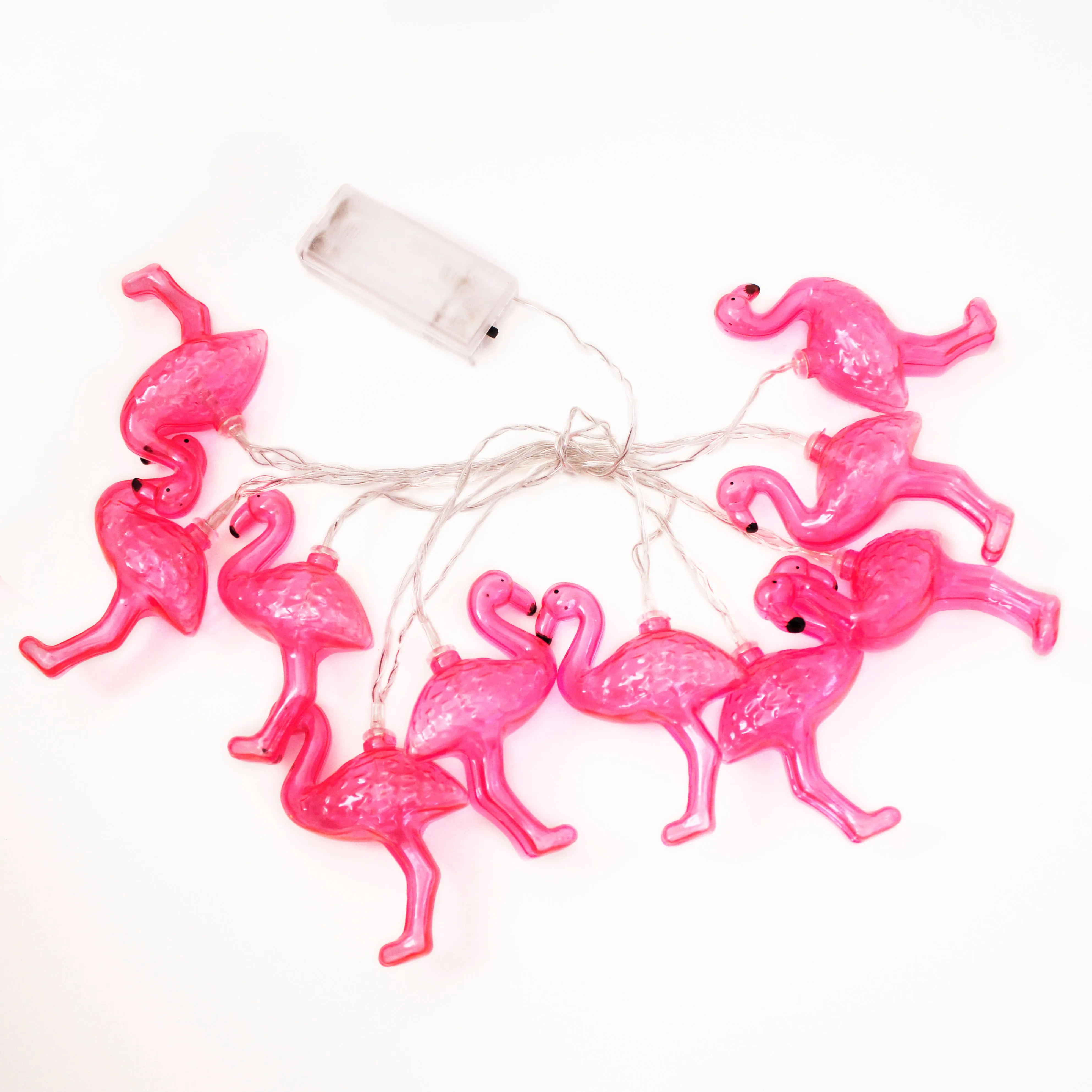 10 LED Battery Operated String Light with Flamingo - Warm White