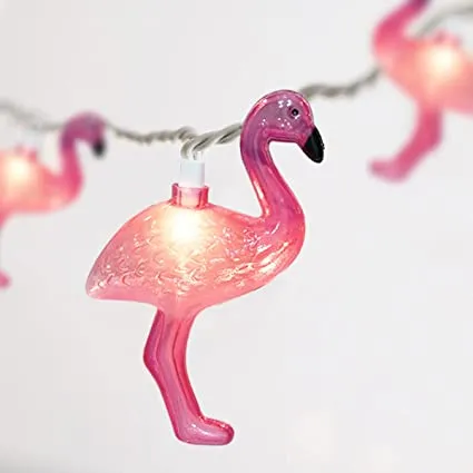 10 LED Battery Operated String Light with Flamingo - Warm White