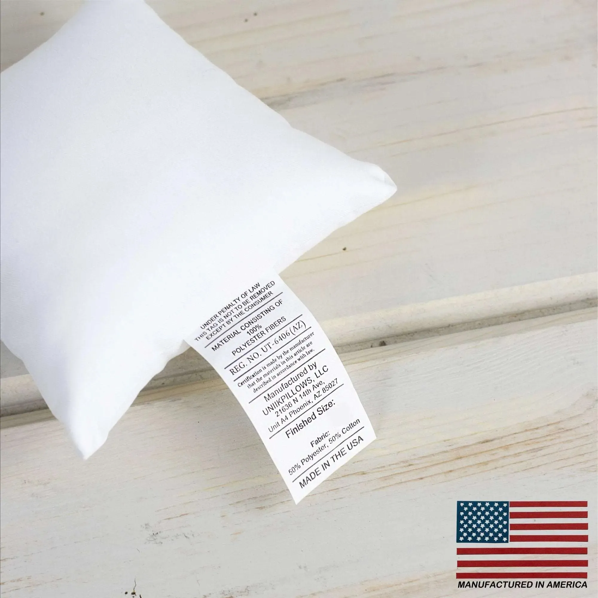 10x10 | Square Angel Hair Insert | Indoor Outdoor Down Alternative Hypoallergenic Pillow Insert | Quality Insert | Premium Insert