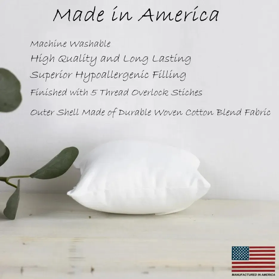 10x10 | Square Angel Hair Insert | Indoor Outdoor Down Alternative Hypoallergenic Pillow Insert | Quality Insert | Premium Insert