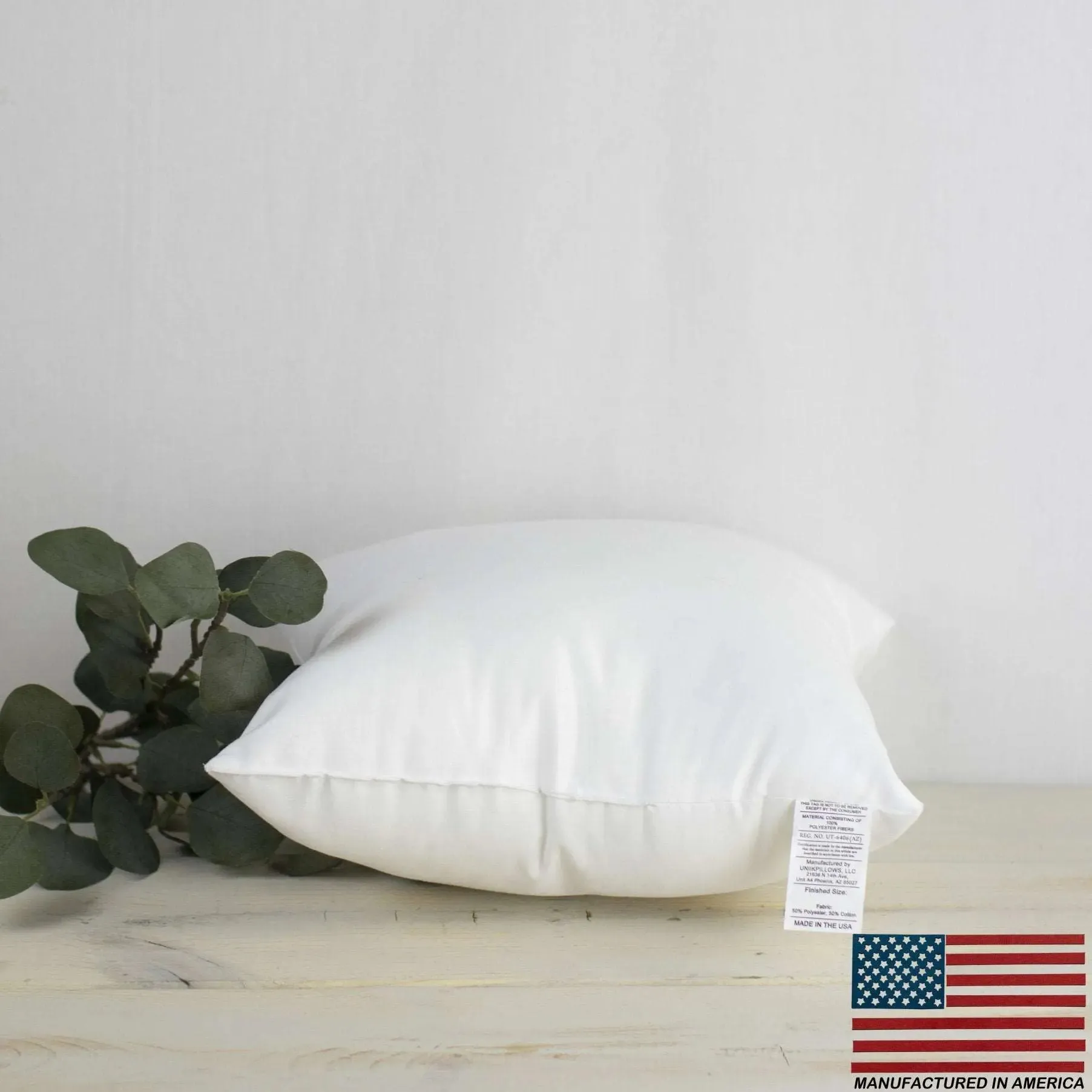 10x10 | Square Angel Hair Insert | Indoor Outdoor Down Alternative Hypoallergenic Pillow Insert | Quality Insert | Premium Insert