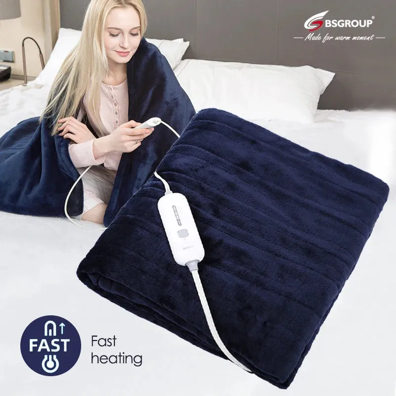 110V US Plug 115W 50x60'' Double Side Soft Flannel Fast Heating Throw Blanket Electric Heated Thermal Blankets Queen Size Bed