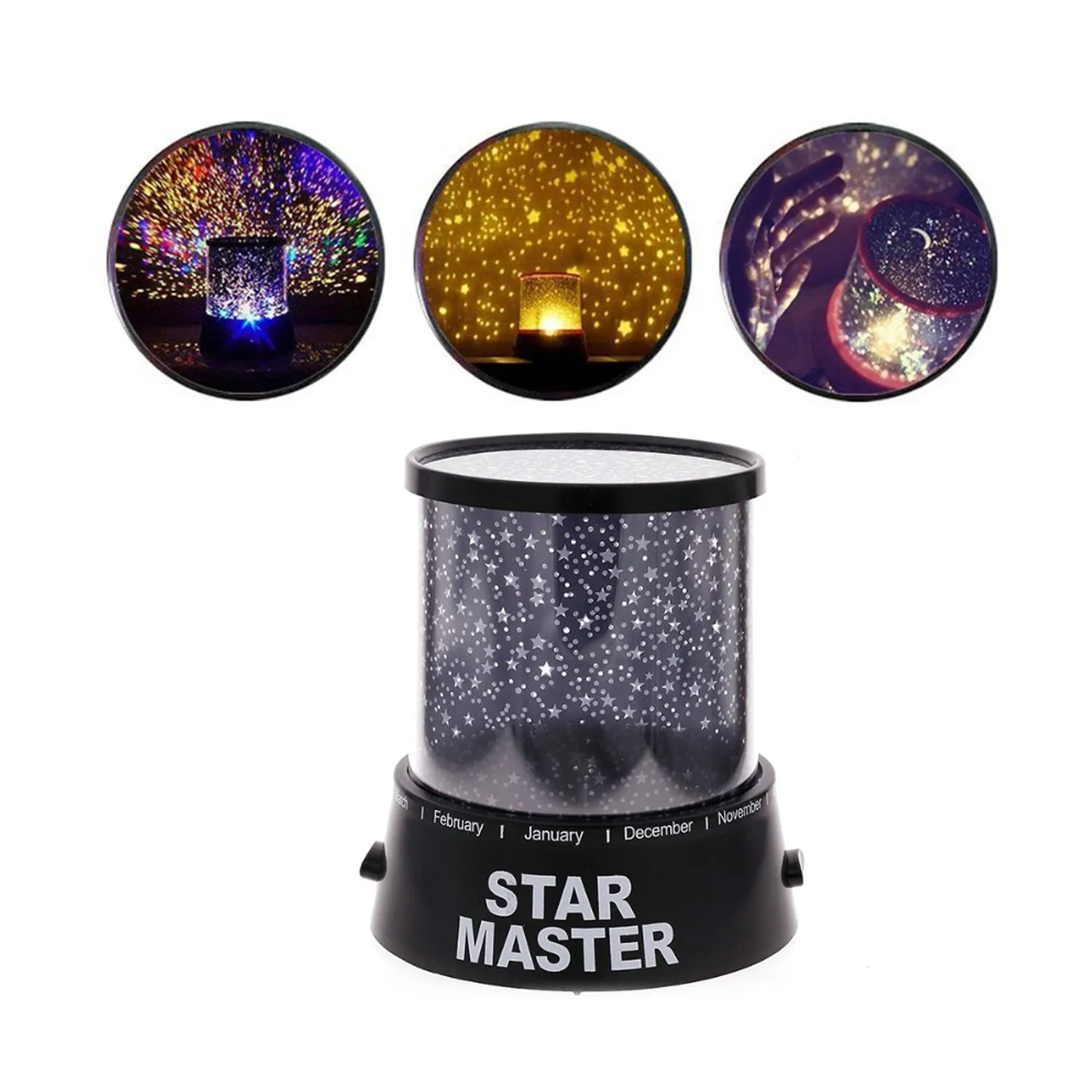 1233A Star Night Light Projector Lighting USB Lamp Led Projection LED Night