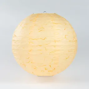 12" Ivory Dragon Cloud Beige Premium Texture Fibrous Paper Lantern