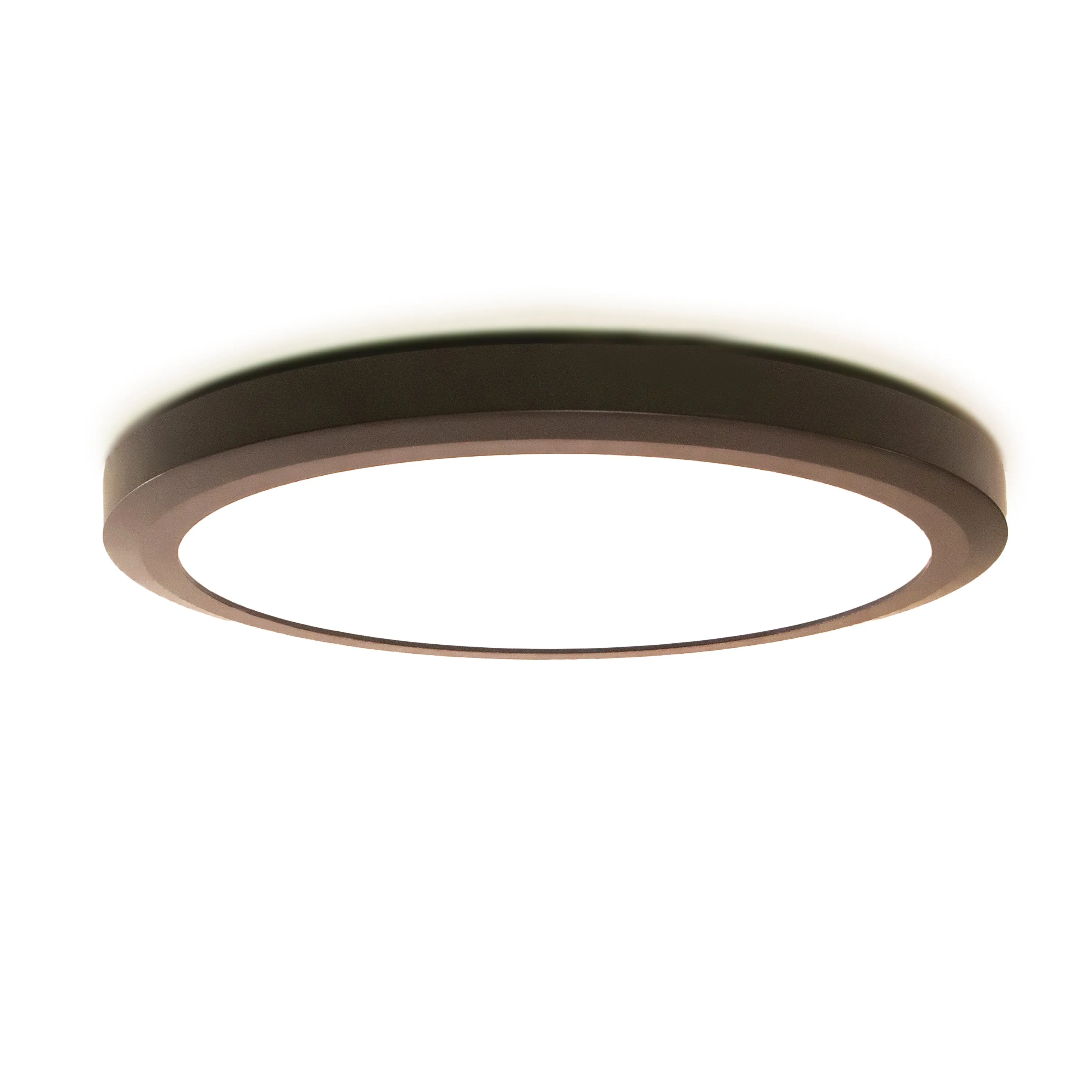 15 Inch Integrated LED Low Profile Flush Mount Ceiling Light, Dimmable, 2100 Lumen, 3K/4K/5K Switch, 80  CRI, in 2 Finishes