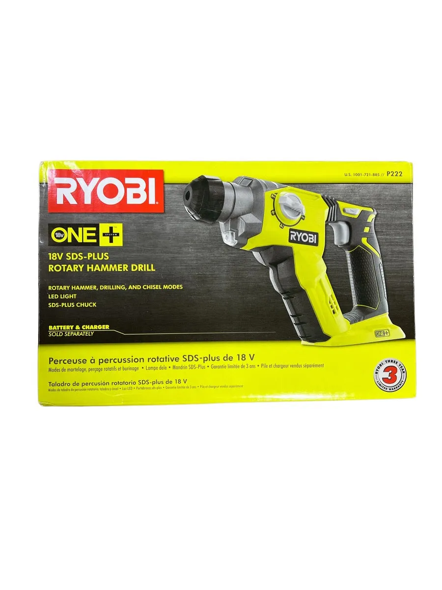 18-Volt ONE  Lithium-Ion Cordless 1/2 in. SDS-Plus Rotary Hammer Drill (Tool Only)