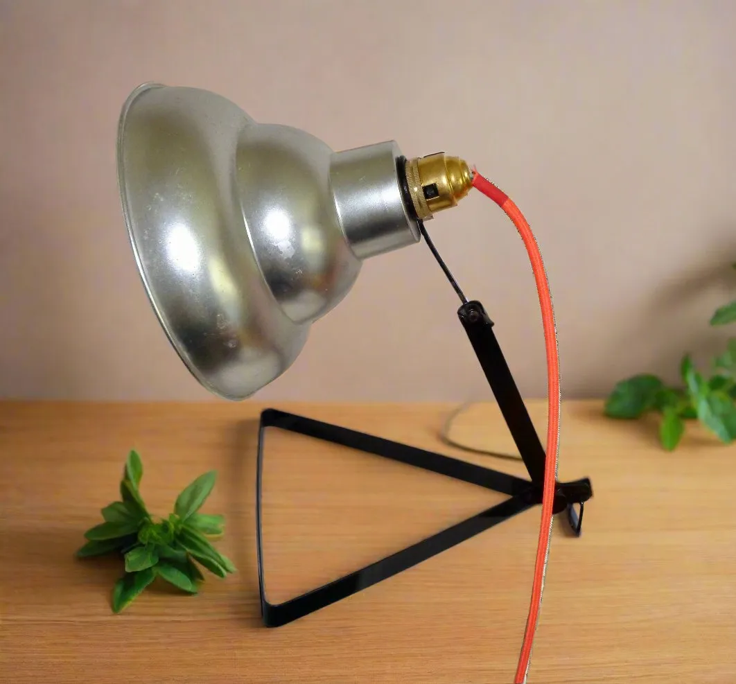 1940s Ilford Selo Photographic Light Repurposed As A Desk Lamp