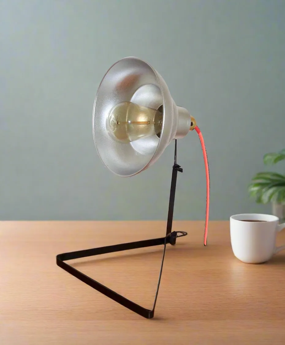 1940s Ilford Selo Photographic Light Repurposed As A Desk Lamp