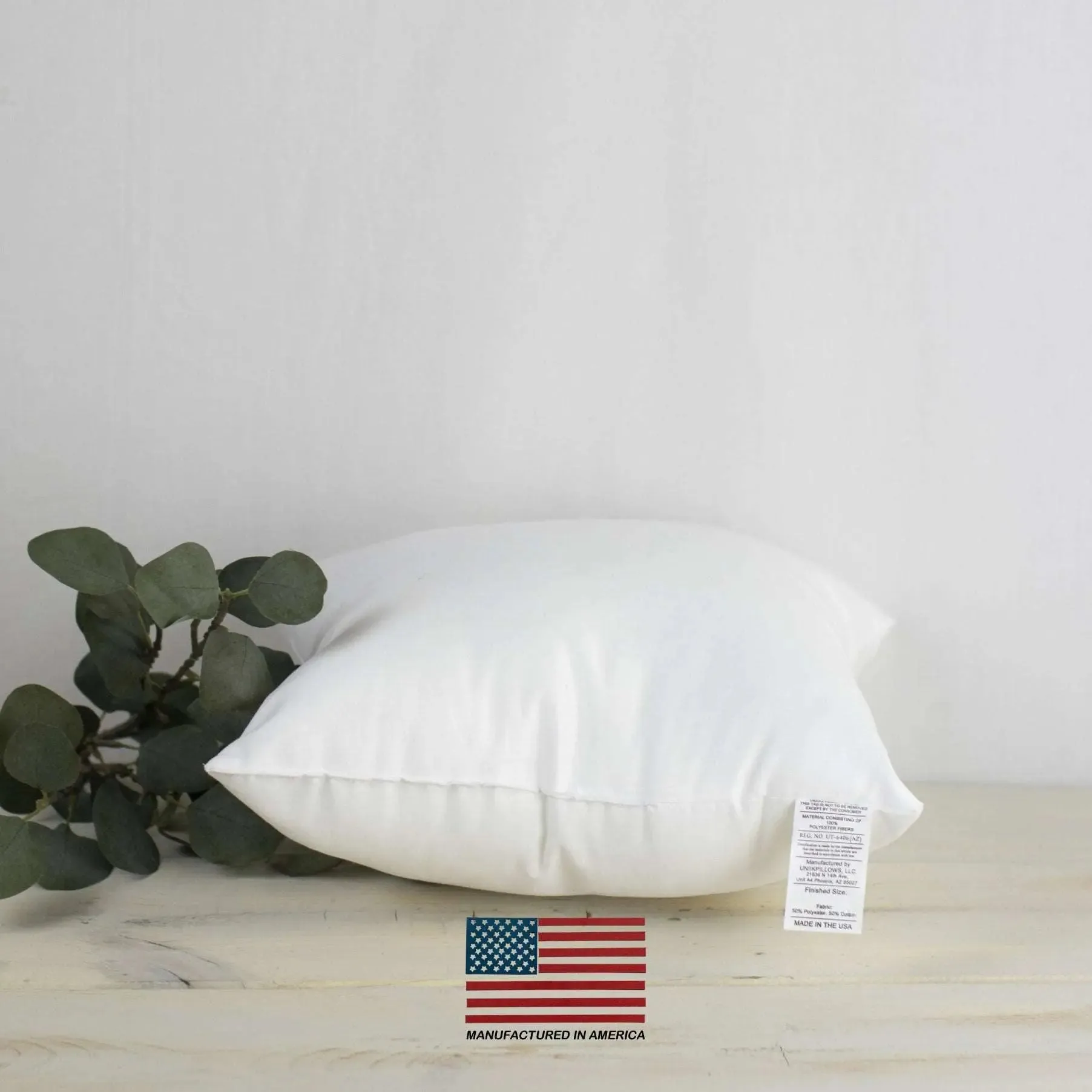 28x28 | Indoor Outdoor Hypoallergenic Polyester Pillow Insert | Quality Insert | Pillow Inners | Throw Pillow Insert | Square Pillow Inserts