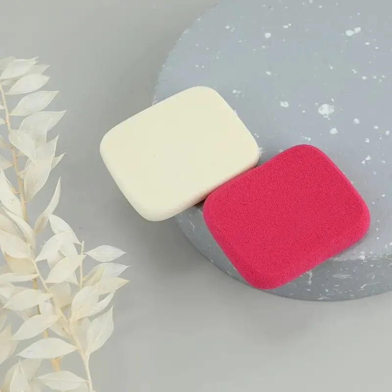 2pcs Square Makeup Sponges | Beauty Face Primer Compact Powder Puff | Blender Sponge Replacement For Cosmetic Flawless Foundation