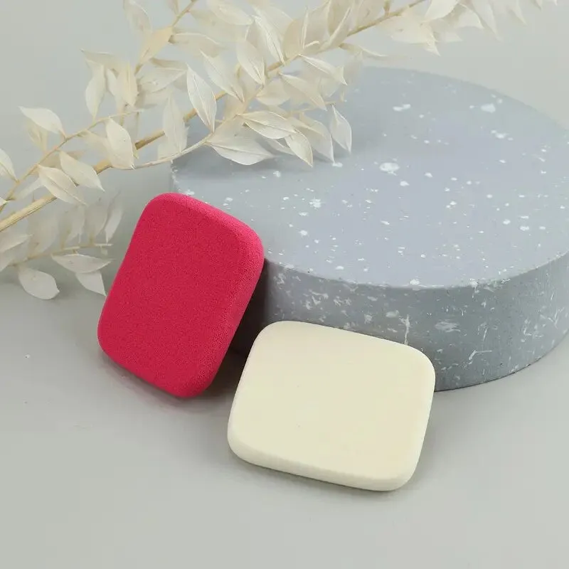 2pcs Square Makeup Sponges | Beauty Face Primer Compact Powder Puff | Blender Sponge Replacement For Cosmetic Flawless Foundation