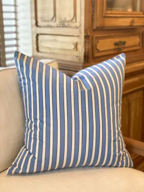 31 Westgate Custom Blue Stripe Pillow