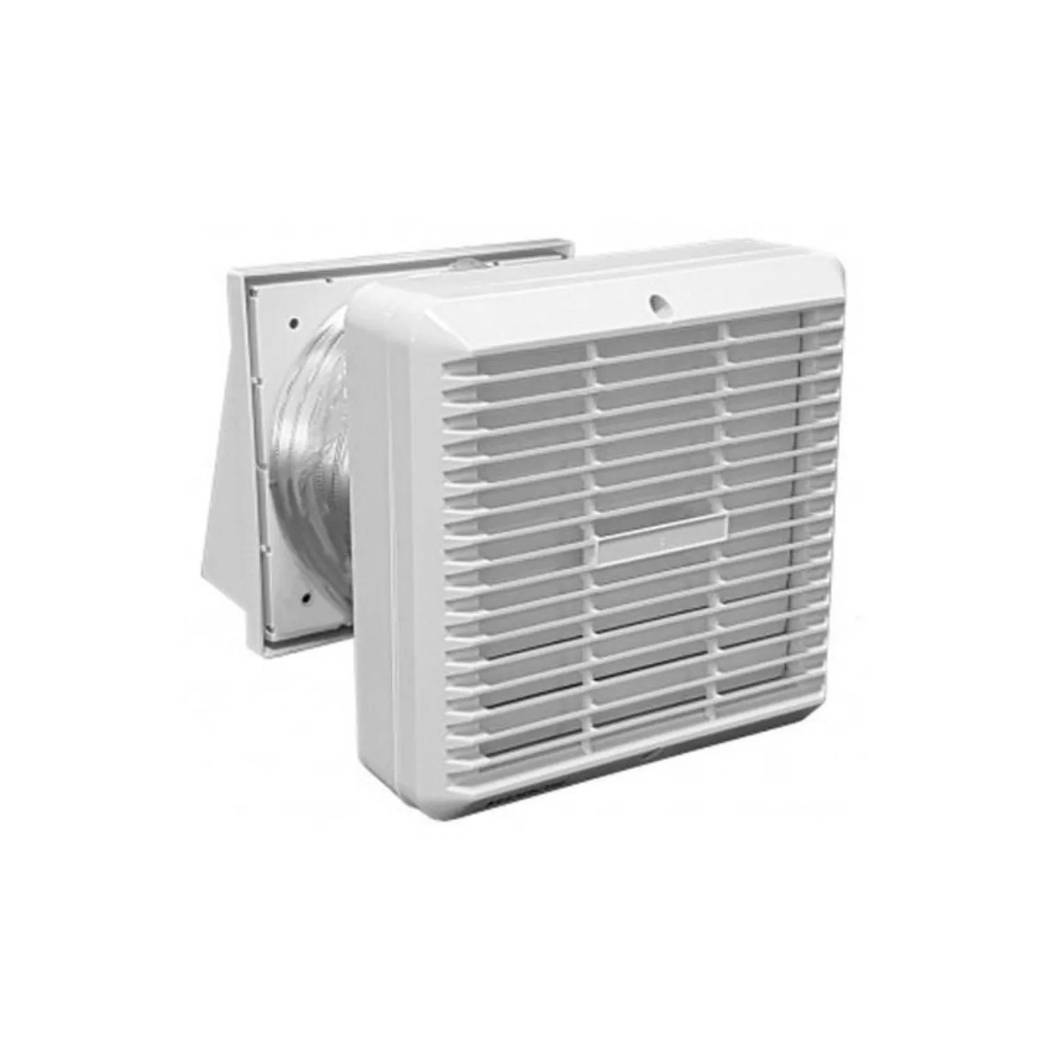 313m³/h Ventair Standard Through Wall Exhaust Fan Kit - Auto Shutter in White - FAN0136