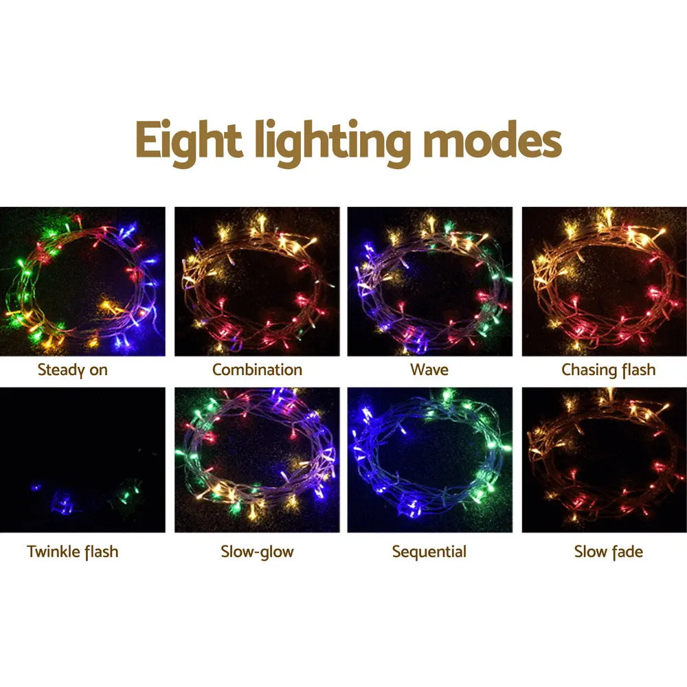 32M Christmas Lights Solar Icicle String Light 960 LED - Multi-coloured