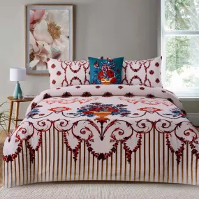 4 PCs Digital Printed Bed Sheet-ADPB-03