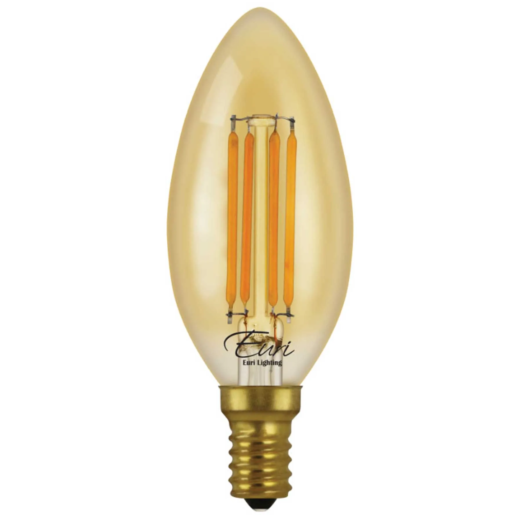 40-Watt Equivalent B10 E12 Blunt Tip Bullet Candelabra LED Filament Light Bulb