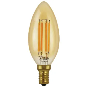 40-Watt Equivalent B10 E12 Blunt Tip Bullet Candelabra LED Filament Light Bulb