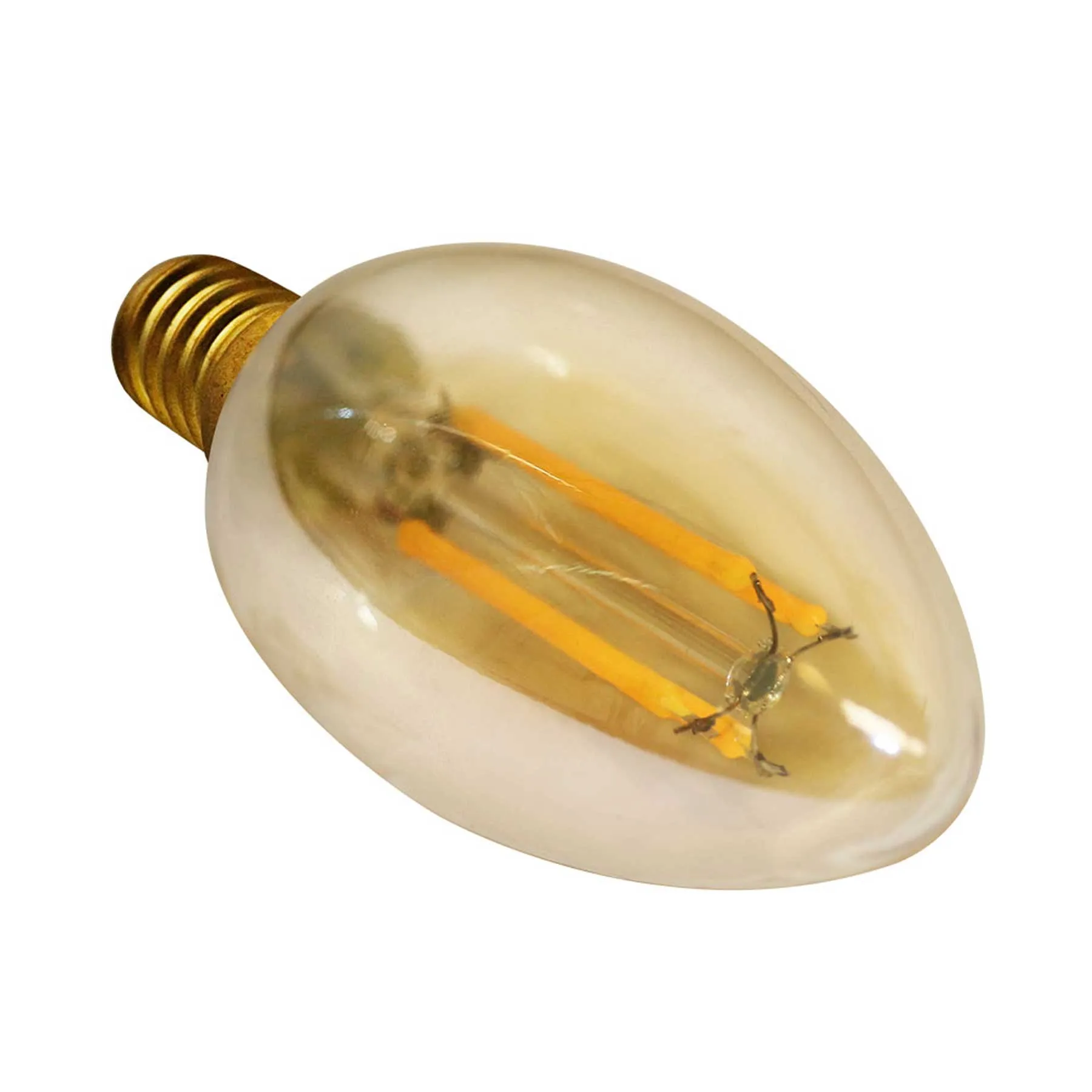 40-Watt Equivalent B10 E12 Blunt Tip Bullet Candelabra LED Filament Light Bulb