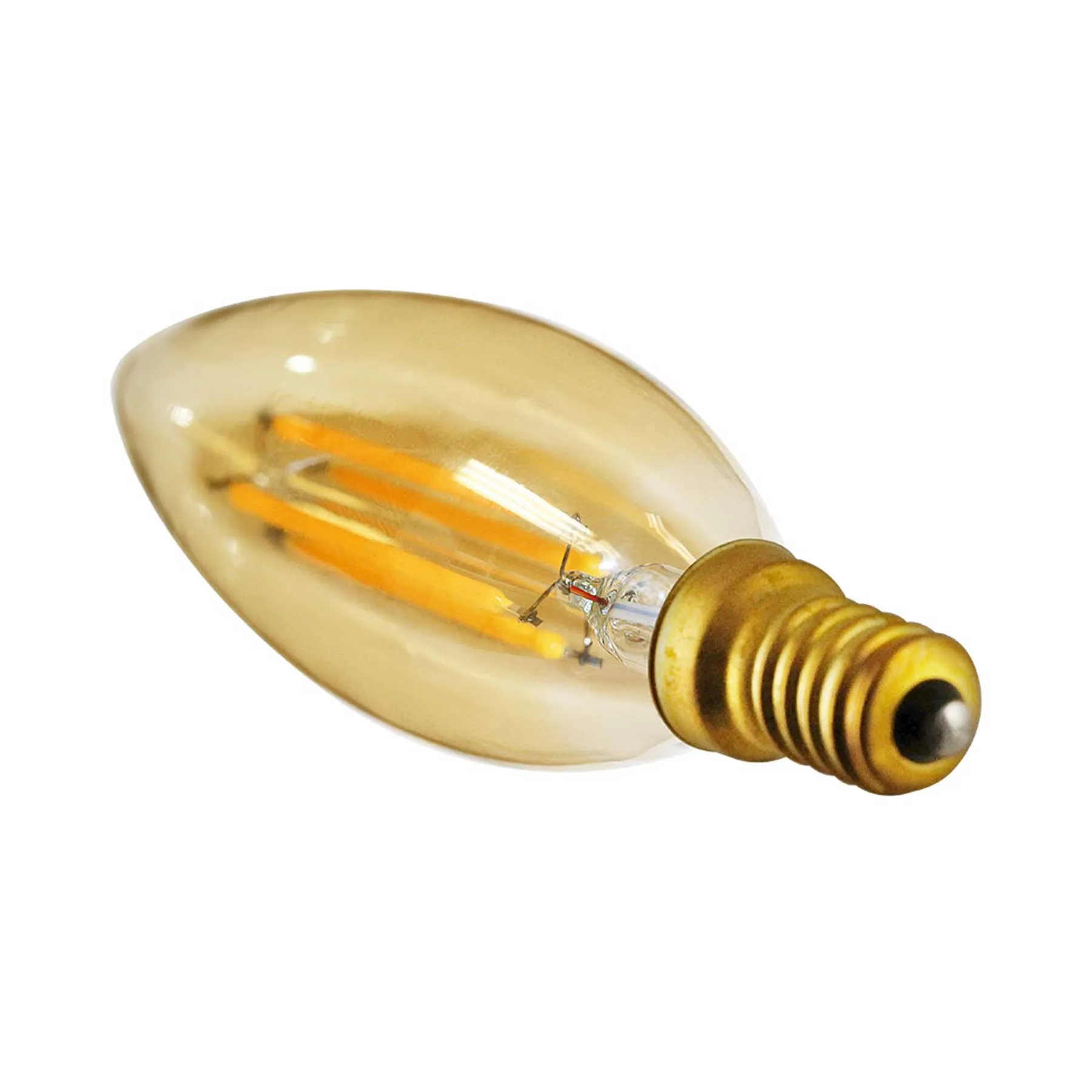 40-Watt Equivalent B10 E12 Blunt Tip Bullet Candelabra LED Filament Light Bulb