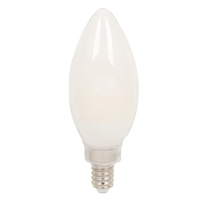 4.5W B11 Filament LED Dimmable Soft White 3000K E12 (Candelabra) Base, 120 Volt, Box