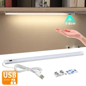 5V USB LED Strip Desk Lamp Hand Sweep Switch Motion Sensor Lamp Table Lamp Children Study Room LED Under Cabinet Kitchen Lights