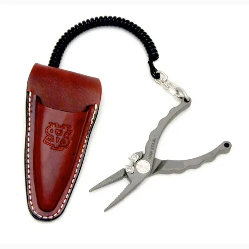 6" Titanium Pliers with Lanyard and Pouch