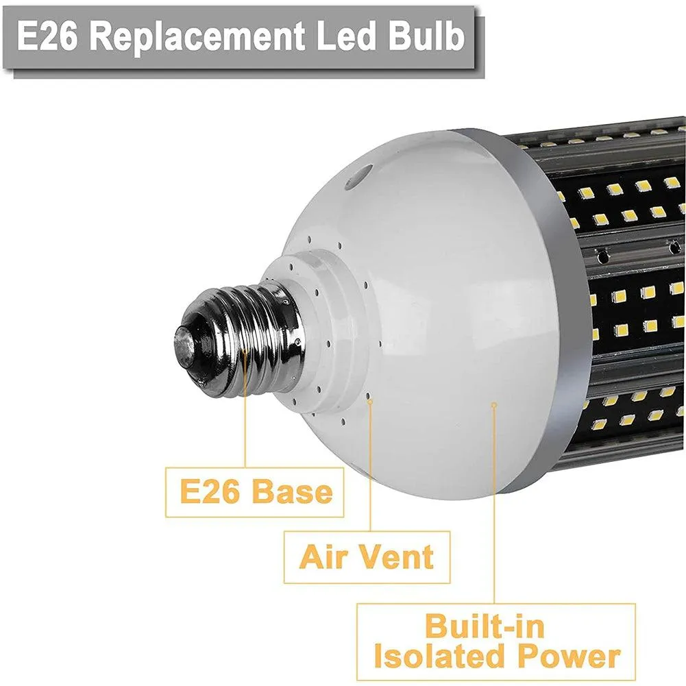 700W Equivalent LED Corn Light Bulb,7800 Lumen 5000K 60W Large Area Daylight.