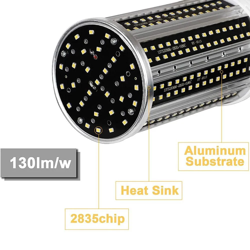 700W Equivalent LED Corn Light Bulb,7800 Lumen 5000K 60W Large Area Daylight.