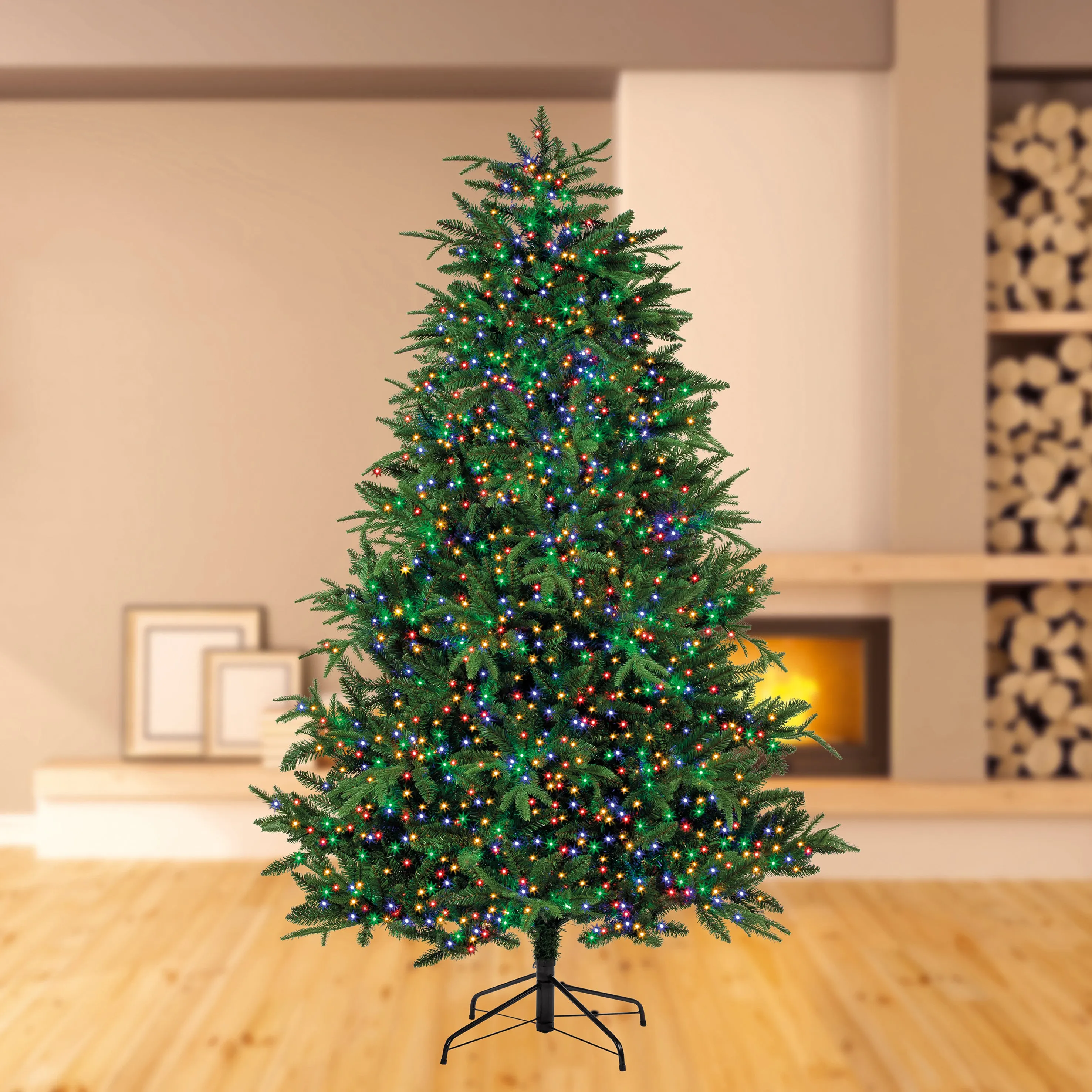 750 Multi Action LED TreeBrights Christmas Tree Lights - Multi-Coloured