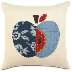 Americana 'Johnny Appleseed' Outdoor Throw Pillow Cover 18x18