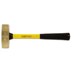 Ampco Safety Tools H17FG 3.5 DOUBLE FACE ENG. HAMMER W/FBG. HANDLE