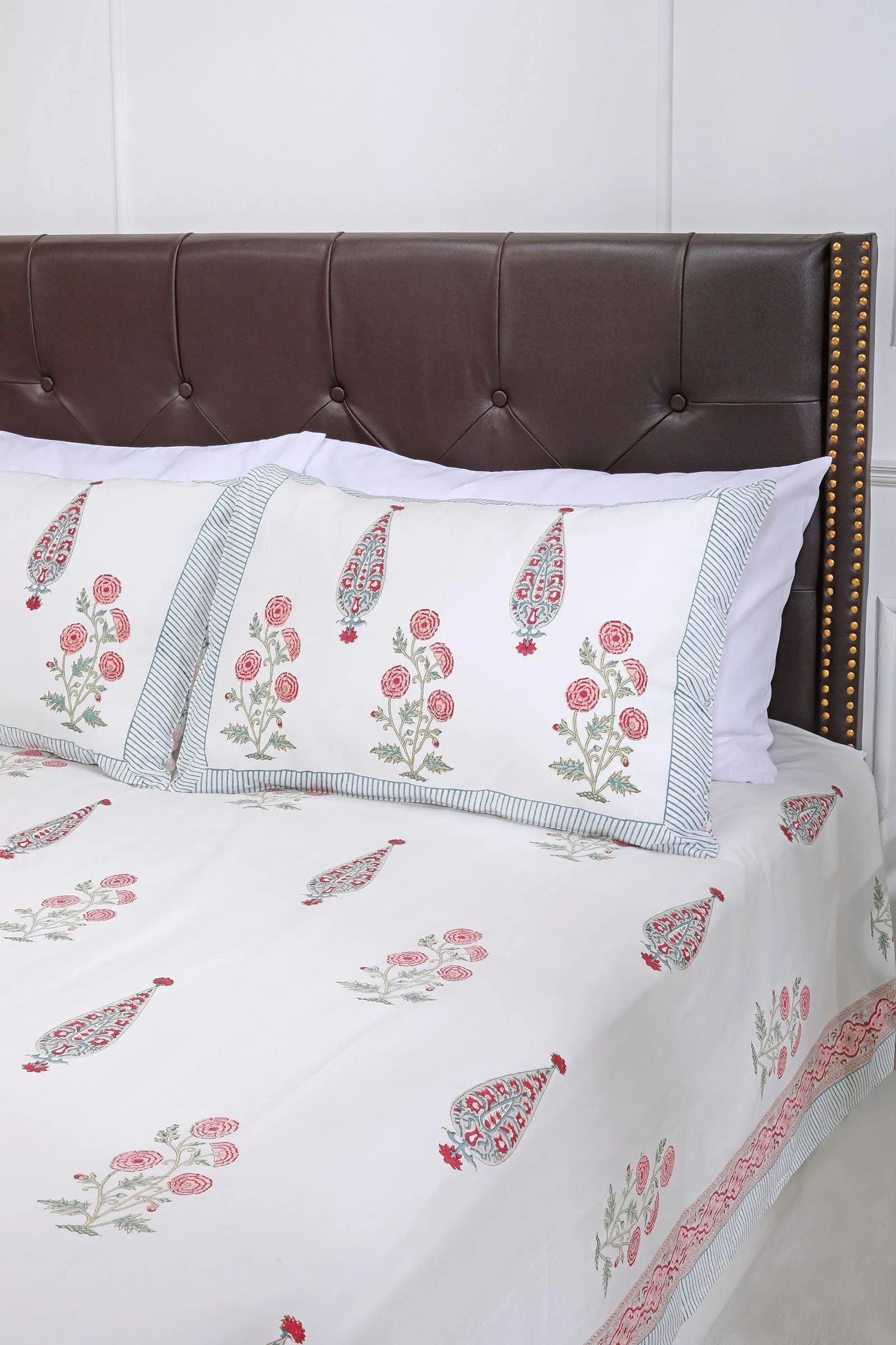 Anam Phool Cotton Percale Bedsheet