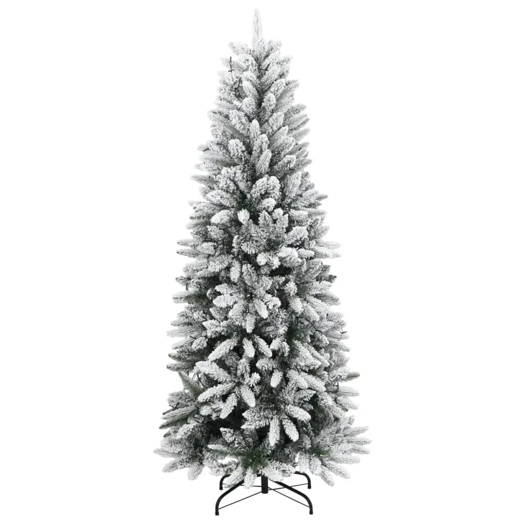 Artificial Christmas Tree 300 LEDs and Flocked Snow 180 cm