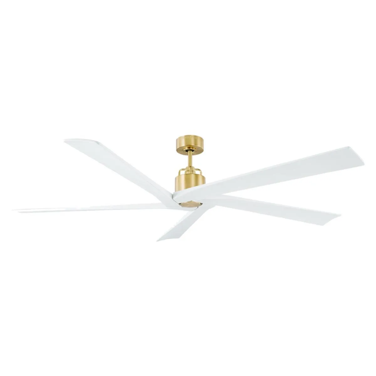 Aspen 70 Inch Burnished Brass Large Outdoor Ceiling Fan with Remote