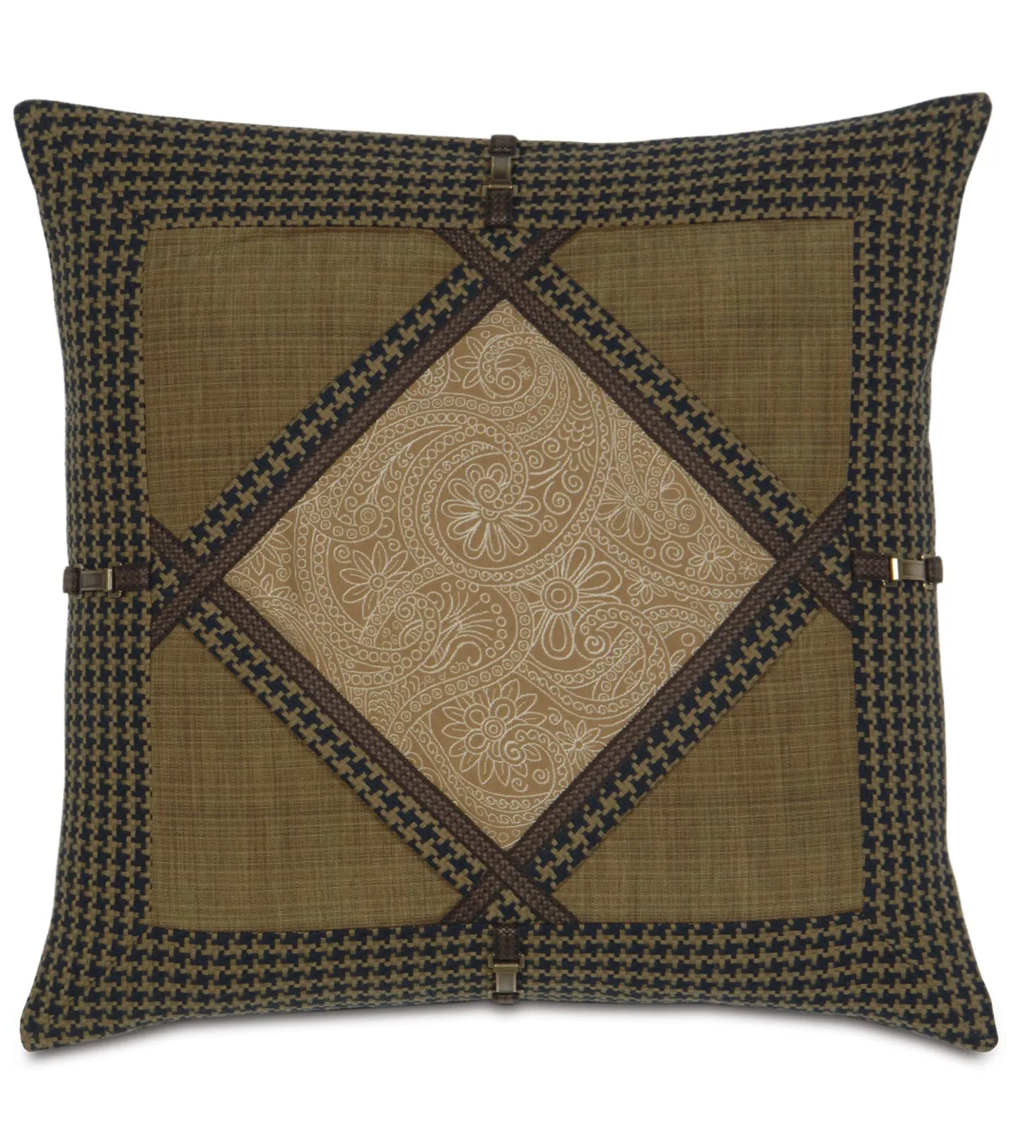 Astoria Oxford Diamond Collage Throw Pillow Cover 24x24