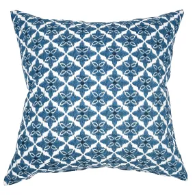 Azure Traditional Moroccan Throw Pillow Cover 22x22