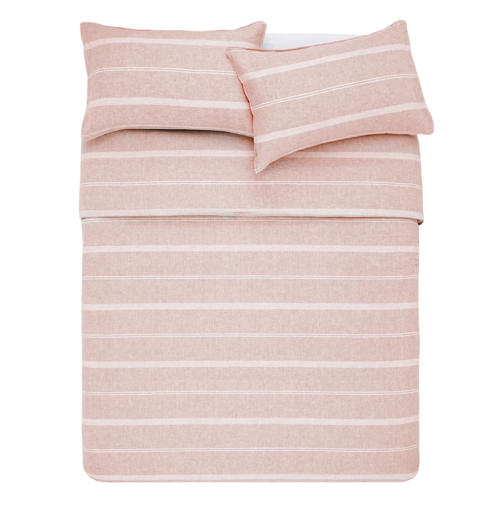 Balmoral Blush Pink Quilt Cover Set in Queen or King Bed