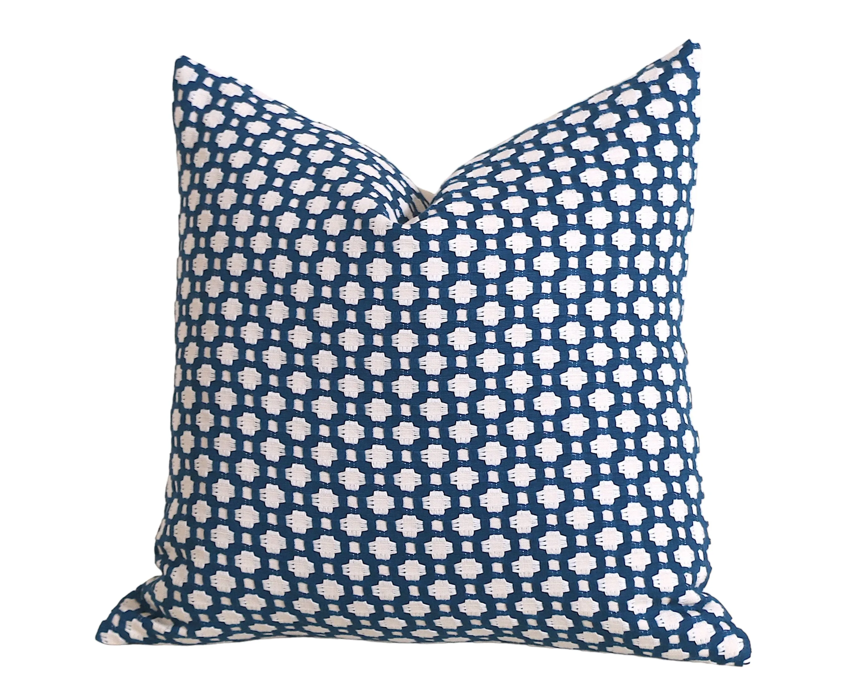 Betwixt Pillow: Blue and Cream Pillow Cover / Schumacher Pillow Case / Schumacher Indigo Betwixt Pillow Cover