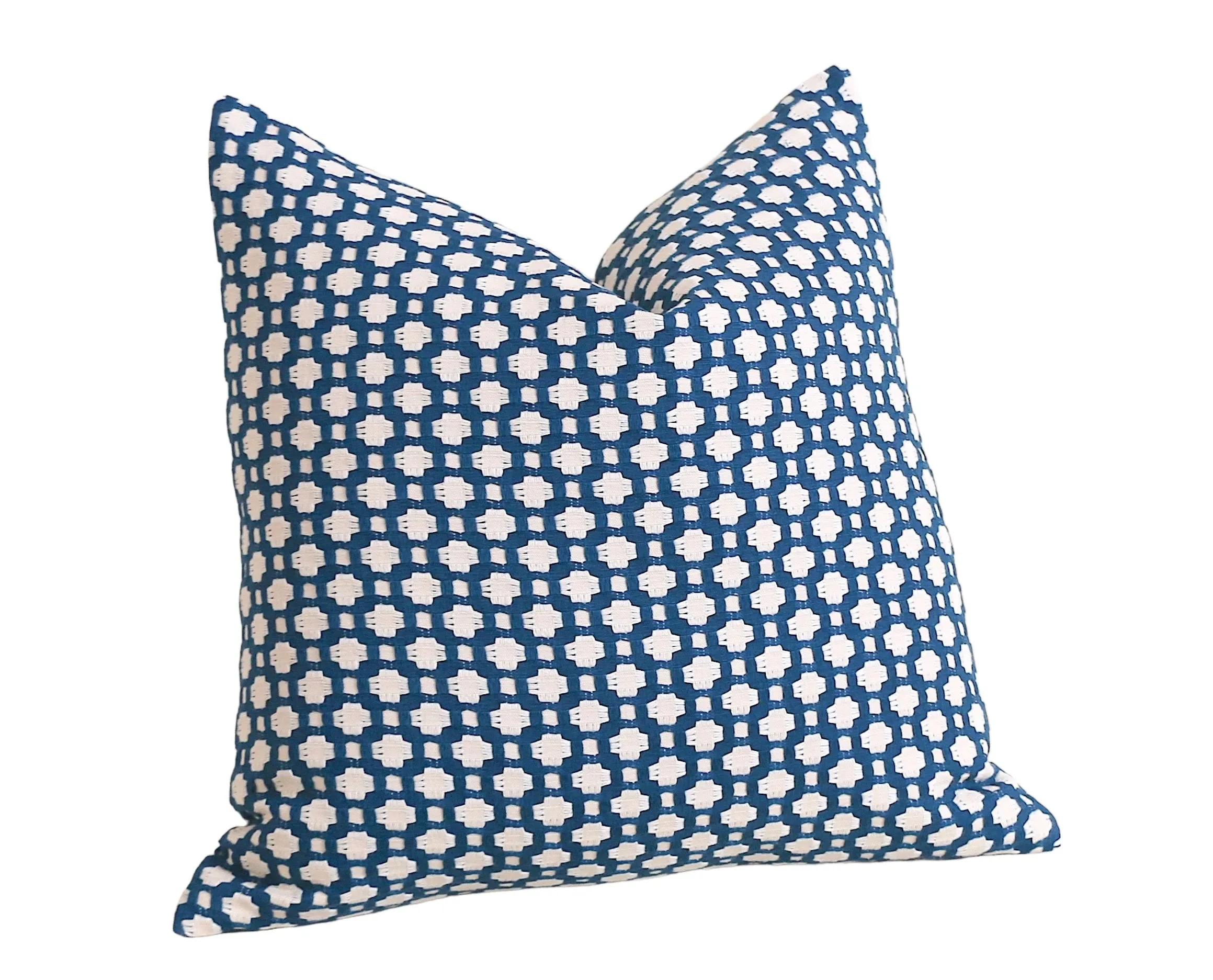 Betwixt Pillow: Blue and Cream Pillow Cover / Schumacher Pillow Case / Schumacher Indigo Betwixt Pillow Cover