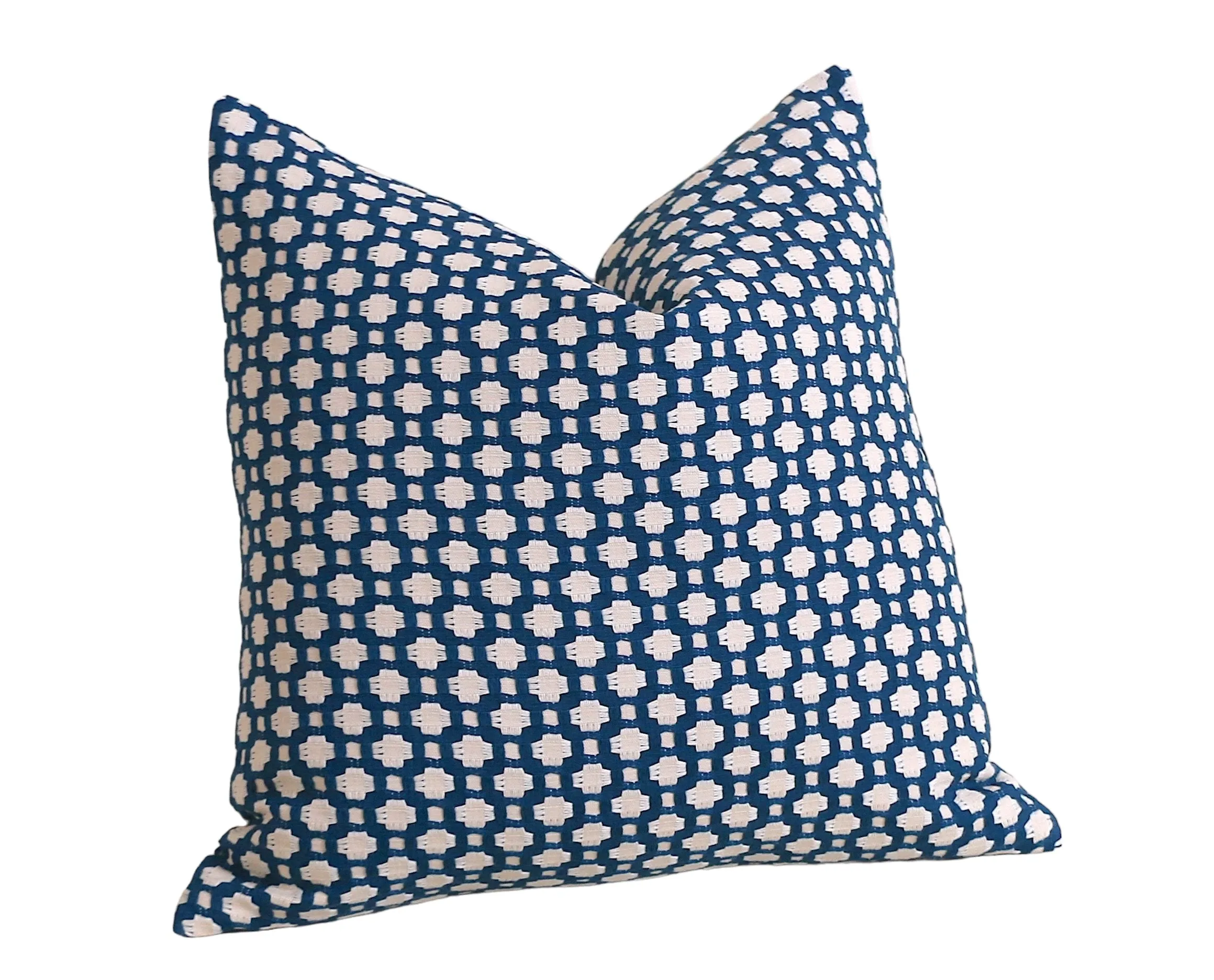 Betwixt Pillow: Blue and Cream Pillow Cover / Schumacher Pillow Case / Schumacher Indigo Betwixt Pillow Cover