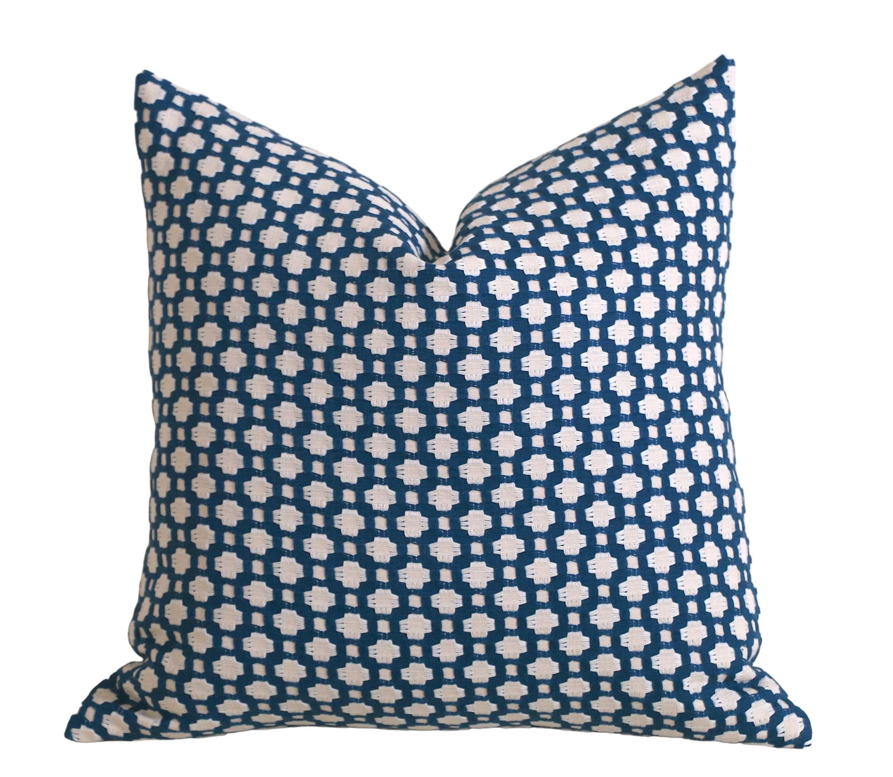 Betwixt Pillow: Blue and Cream Pillow Cover / Schumacher Pillow Case / Schumacher Indigo Betwixt Pillow Cover