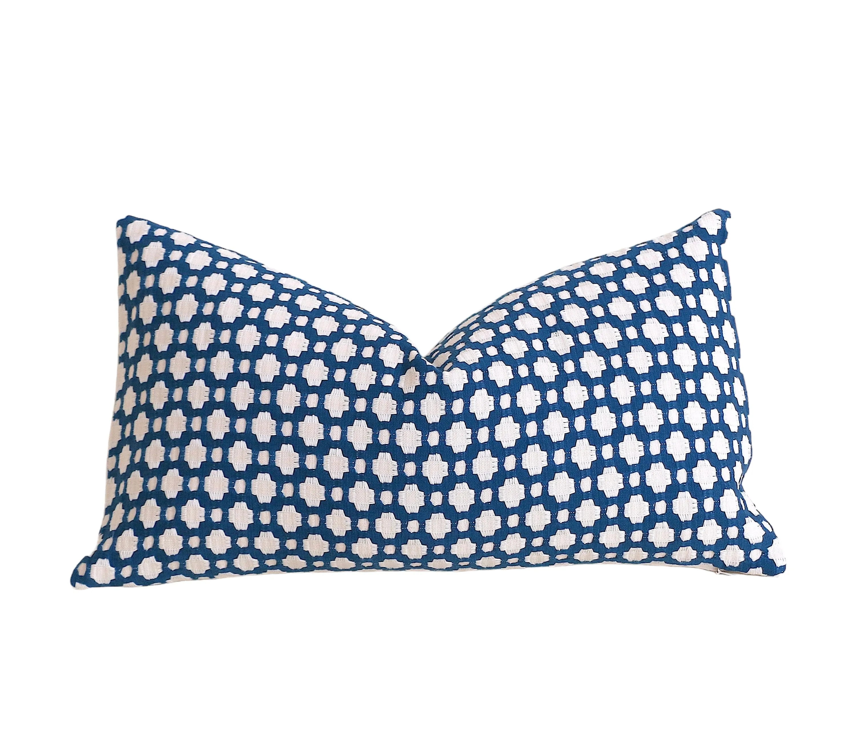 Betwixt Pillow: Blue and Cream Pillow Cover / Schumacher Pillow Case / Schumacher Indigo Betwixt Pillow Cover