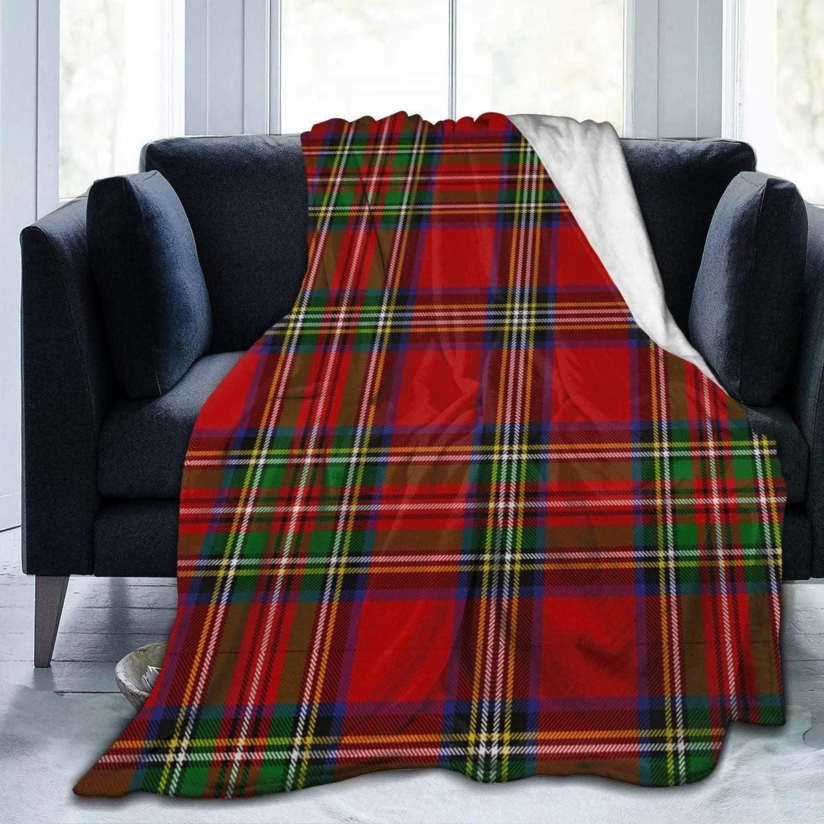 Blanket Warm Sofa Blanket Printed Double-sided Flannel