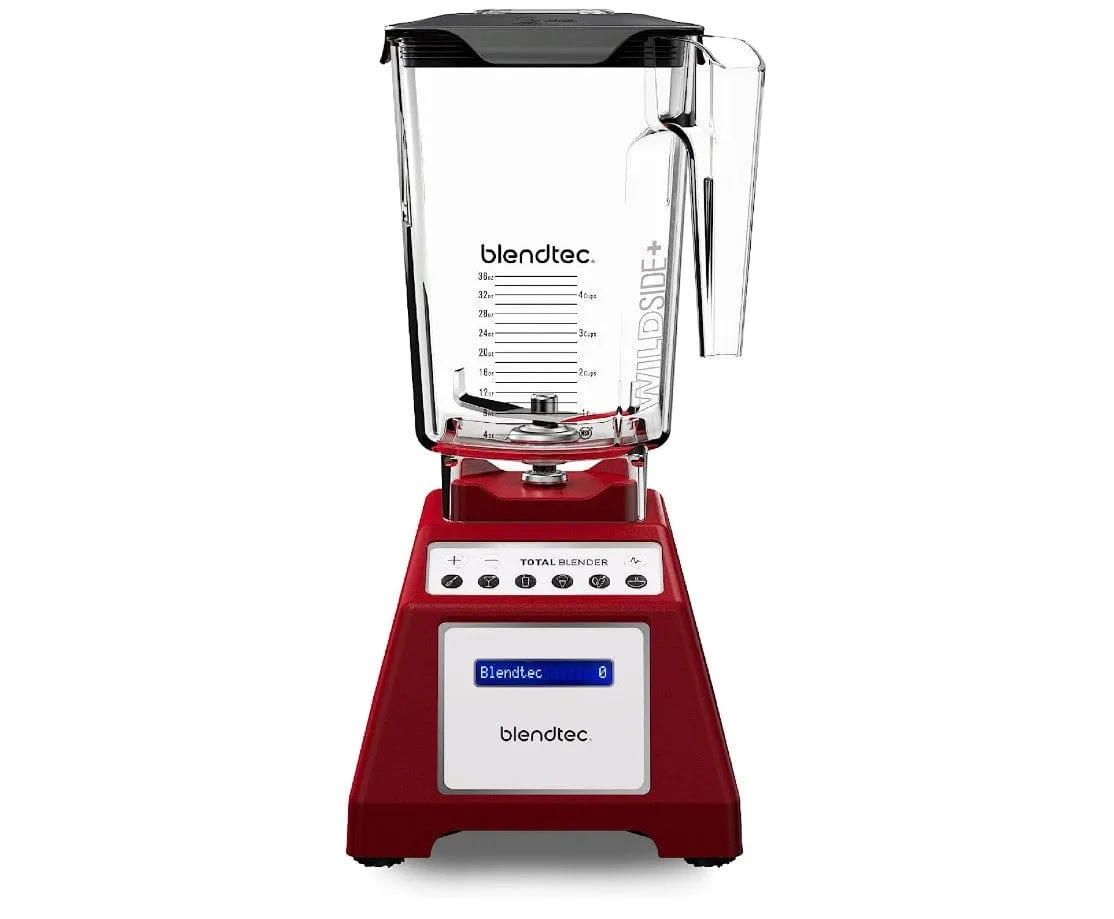 Blendtec Total Classic Original WildSide  90oz Jar Blender Red - Certified Refurbished