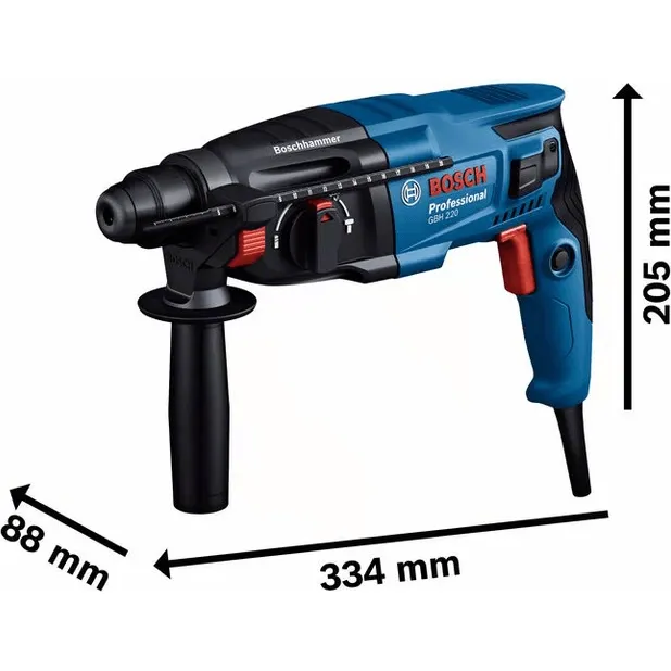 Bosch GBH 220 3-Modes SDS-plus Rotary Hammer 720W [Contractor's Choice]