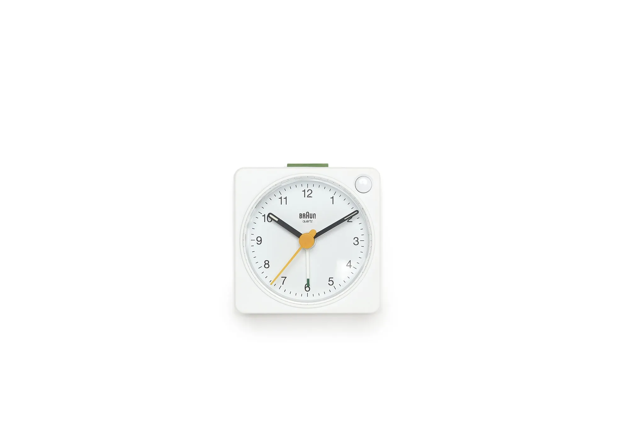 Braun Analog Travel Alarm Clock - White