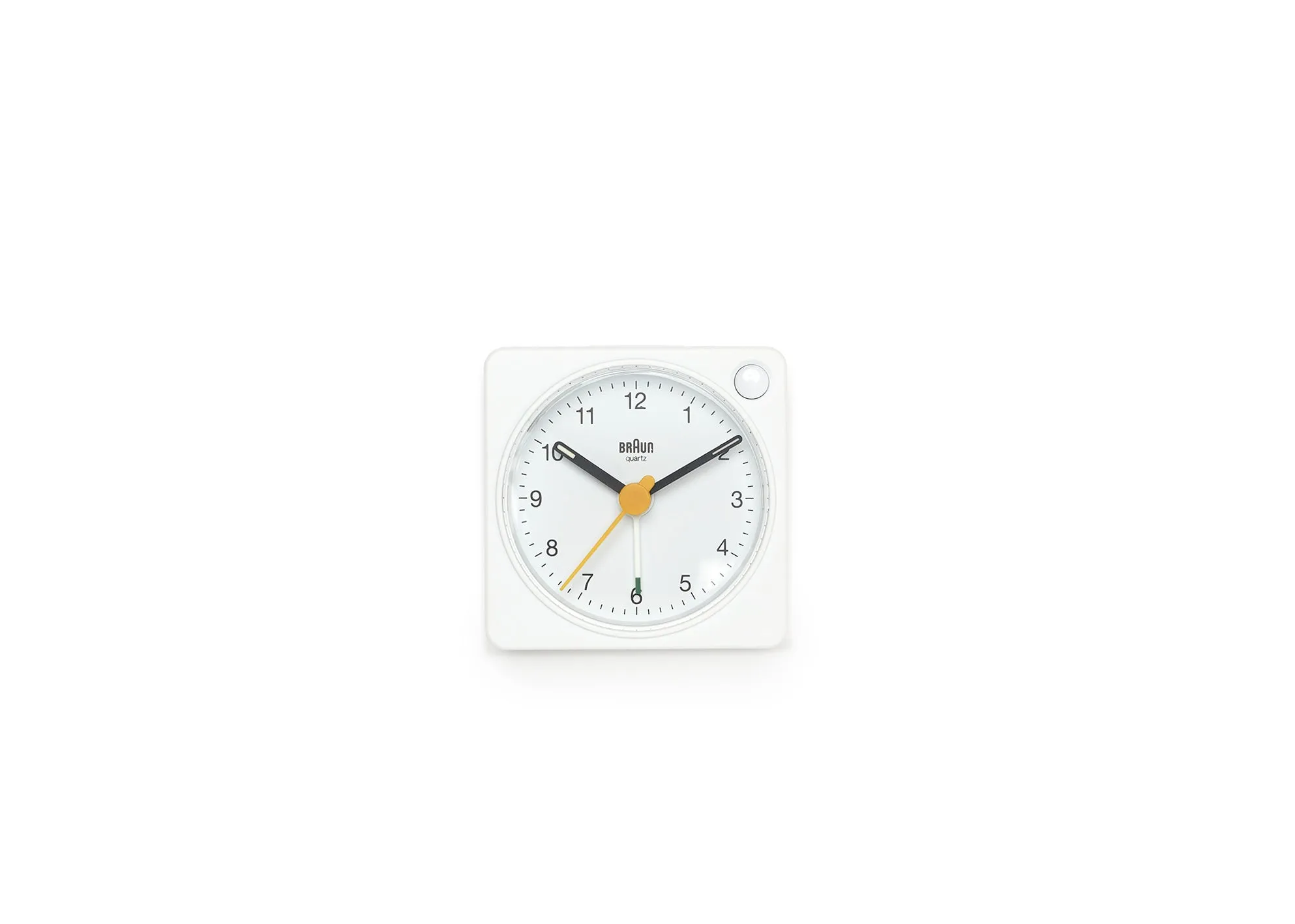 Braun Analog Travel Alarm Clock - White