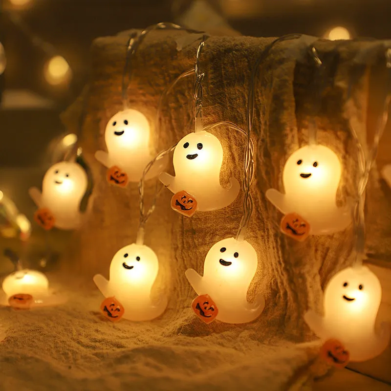 Bulk 9.8FT Pre-lit Bat Ghost Halloween String Lights Wholesale