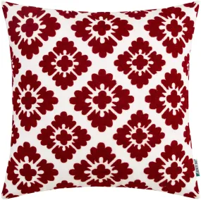 Burgundy Diamond Pillow