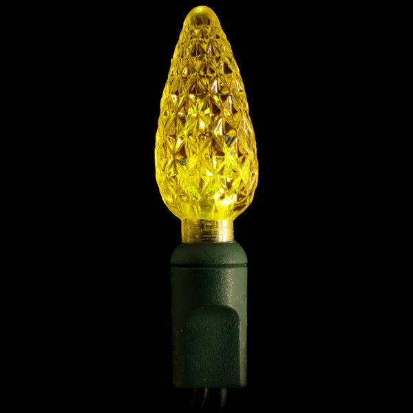 C6 LED Light Set - 50 count - Yellow